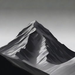 This is a high-quality digital art of a mountain