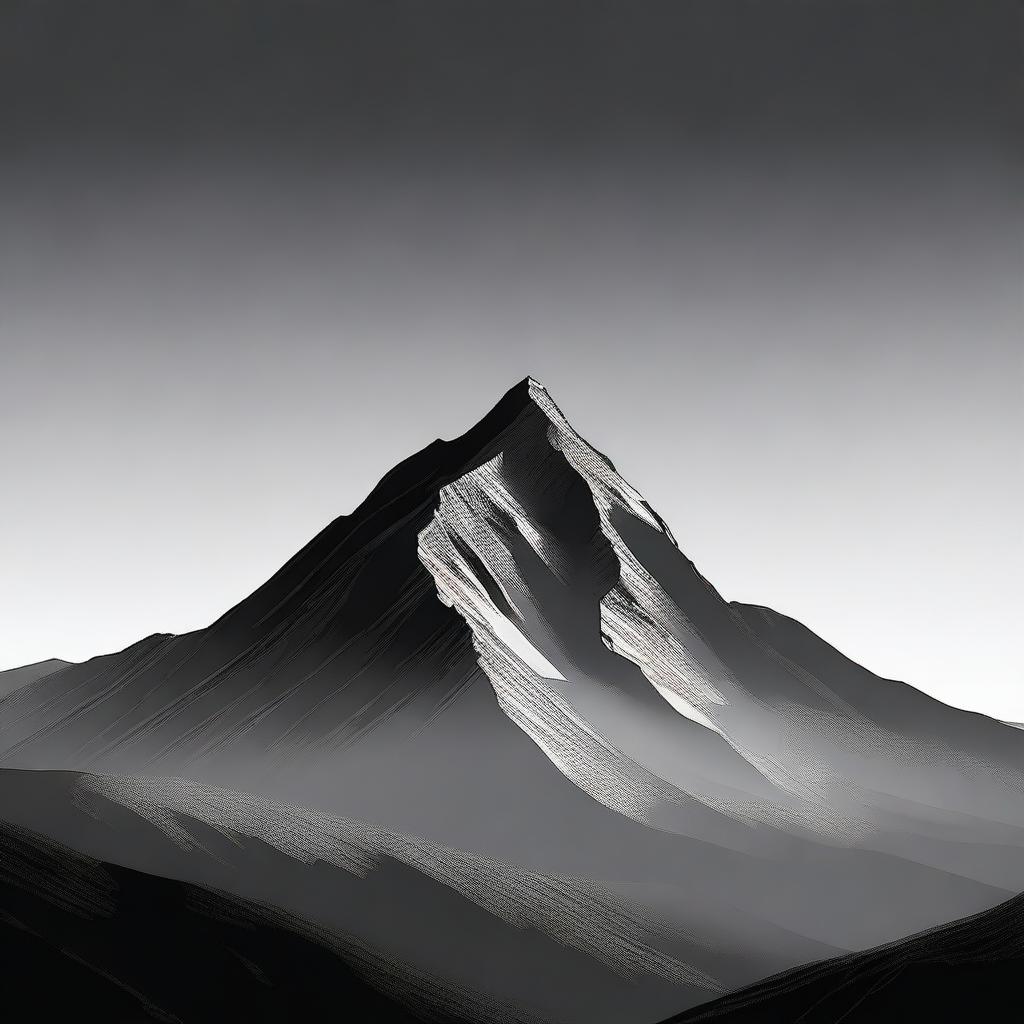 This is a high-quality digital art of a mountain