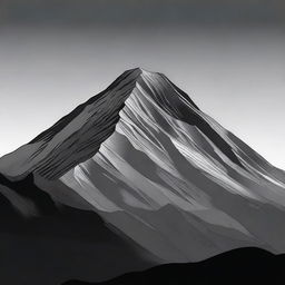 This is a high-quality digital art of a mountain