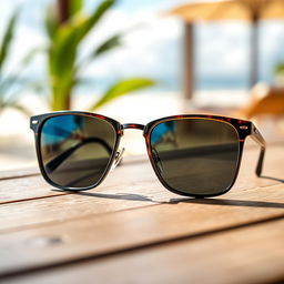 An elegant and stylish representation of Araf Optics sunglasses, featuring a modern design with an attractive frame and premium quality lenses