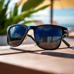 An elegant and stylish representation of Araf Optics sunglasses, featuring a modern design with an attractive frame and premium quality lenses