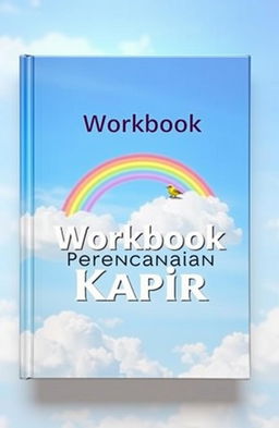A beautifully designed book cover titled "Workbook Perencanaan Karir" prominently placed in the center