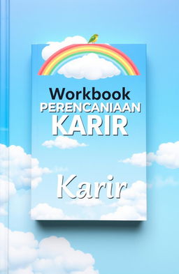 A beautifully designed book cover titled "Workbook Perencanaan Karir" prominently placed in the center