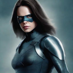 This is a high-quality digital art image, displaying the female version of the Winter Soldier