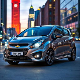 A sleek and stylish Chevrolet Corsa Evolution, showcasing its compact design and modern features