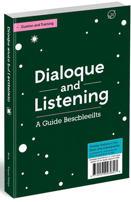 A book cover design featuring the title "Dialogue and Listening: A Guide for Teachers" prominently displayed