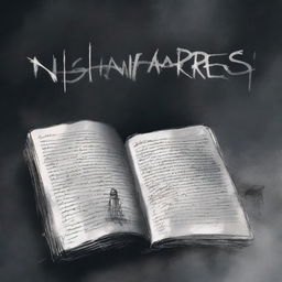 The image is a high-quality digital render of a book cover titled 'Nightmares'