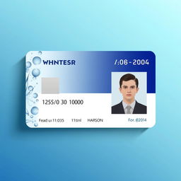 A beautifully designed identity card featuring a modern layout
