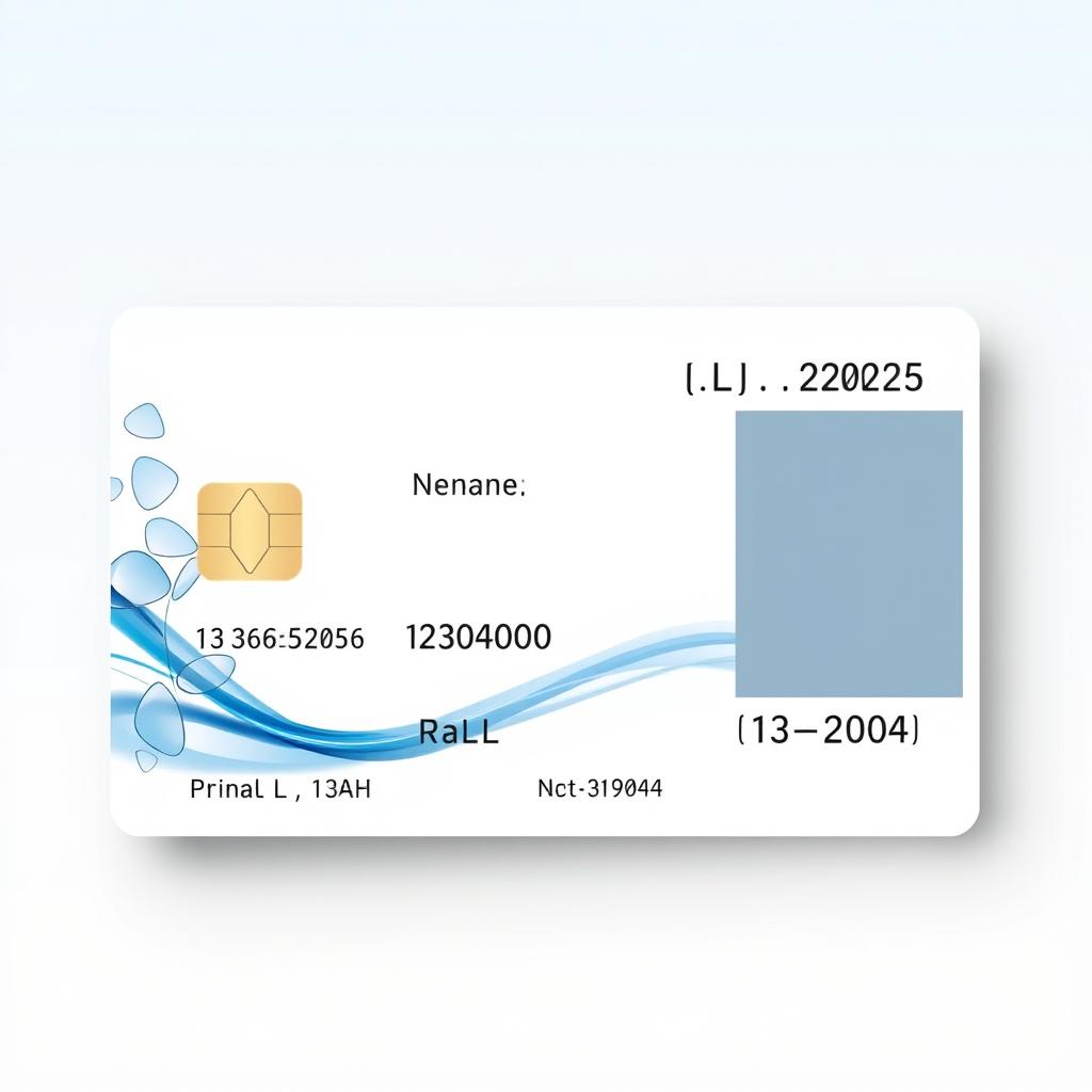A beautifully designed identity card featuring a modern layout