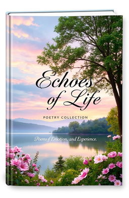 A beautifully designed book cover for the poetry collection "Echoes of Life"