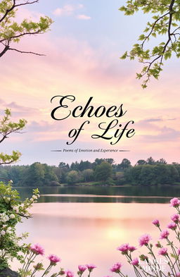 A beautifully designed book cover for the poetry collection "Echoes of Life"