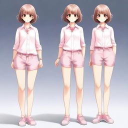 A high-quality digital art image featuring a full body portrait of a girly boy dressed in feminine clothes