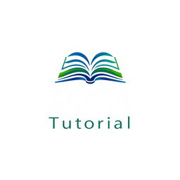 A modern and professional logo design for 'Abhijit Tutorial', featuring a stylized book or an open book icon that symbolizes education and learning