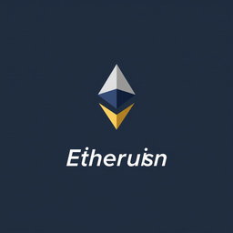 A clean and eye-catching logo for a cryptocurrency theme