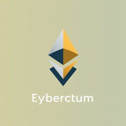 A clean and eye-catching logo for a cryptocurrency theme
