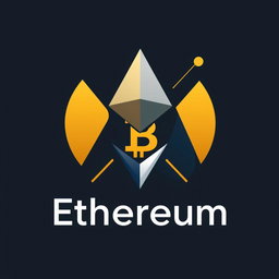 A clean and eye-catching logo for a cryptocurrency theme