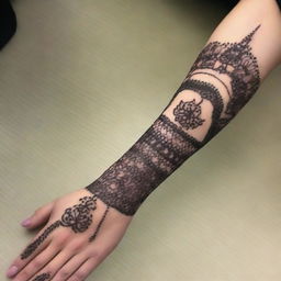 A perfect and stylish mehendi design, striking a balance between intricate and minimalist