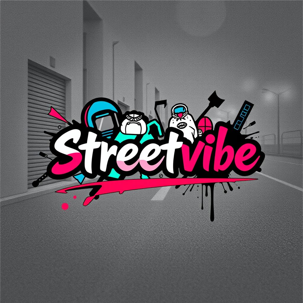 A modern and stylish logo design featuring the word 'Streetvibe'