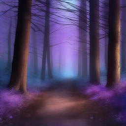 This is a high-quality digital art image depicting a scene of a forest path