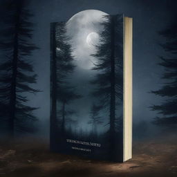 This is an exquisite digital art image of a book cover titled 'The Darkness Within'