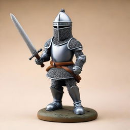 A top-notch image featuring a claymation knight