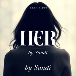 A stylish song poster featuring a girl with her face not visible, her back turned towards the viewer, creating an air of mystery