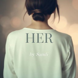 A stylish song poster featuring a girl with her face not visible, her back turned towards the viewer, creating an air of mystery