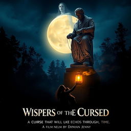 A chilling and atmospheric movie poster for *"Whispers of the Cursed"*