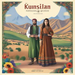 A high-quality digital art image representing the culture of Kurdistan