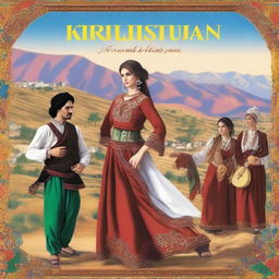 A high-quality digital art image representing the culture of Kurdistan