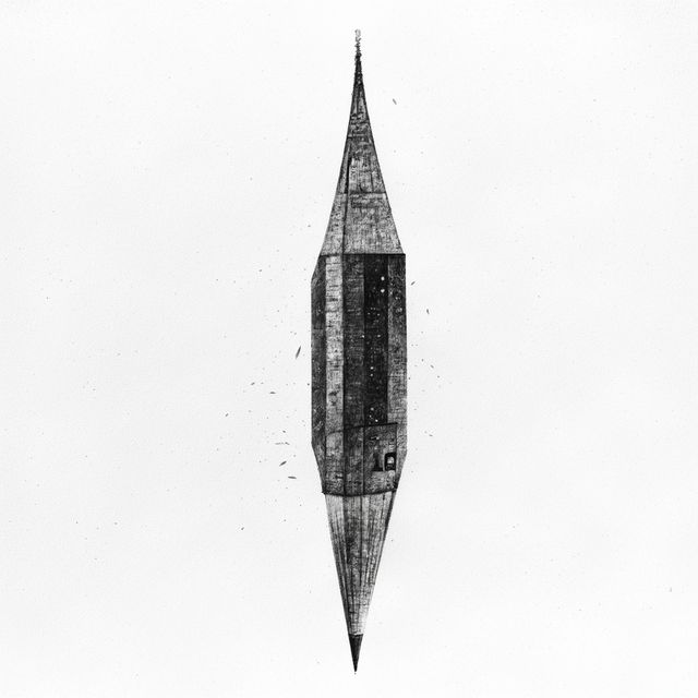 A minimalistic, high-resolution pencil drawing