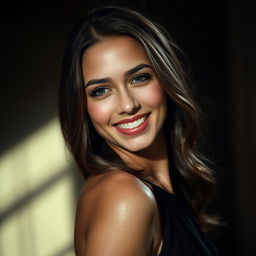 A stunning RAW portrait of a beautiful 26-year-old woman
