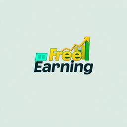 A modern and sleek logo design for a chat group called 'Free Earning Tips'