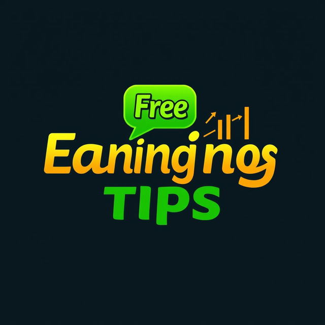 A modern and sleek logo design for a chat group called 'Free Earning Tips'