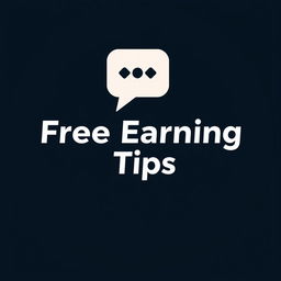 A logo design for a chat group named 'Free Earning Tips'