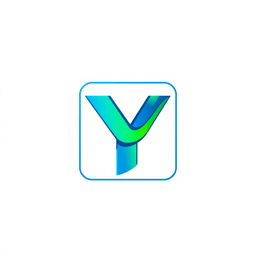 A sleek and modern logo design for a brand named 'Logo Y', emphasizing creativity and innovation
