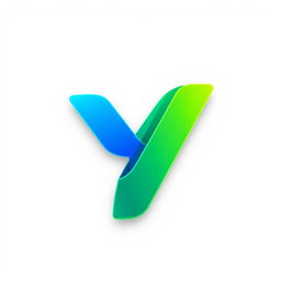A modern and sleek logo design featuring the letter 'Y'