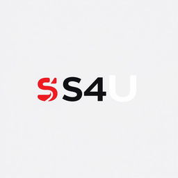 A sleek and professional design of the S4U logo, featuring a modern font and symmetrical layout