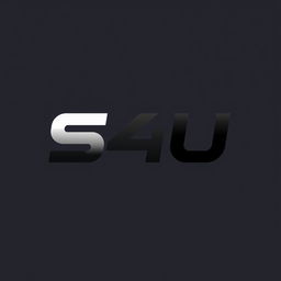 A sleek and professional design of the S4U logo, featuring a modern font and symmetrical layout