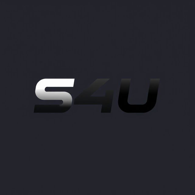 A sleek and professional design of the S4U logo, featuring a modern font and symmetrical layout