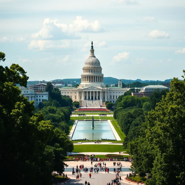 A stunning panoramic view of Washington D