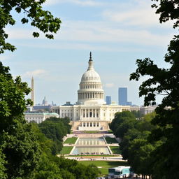 A stunning panoramic view of Washington D
