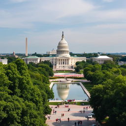 A stunning panoramic view of Washington D