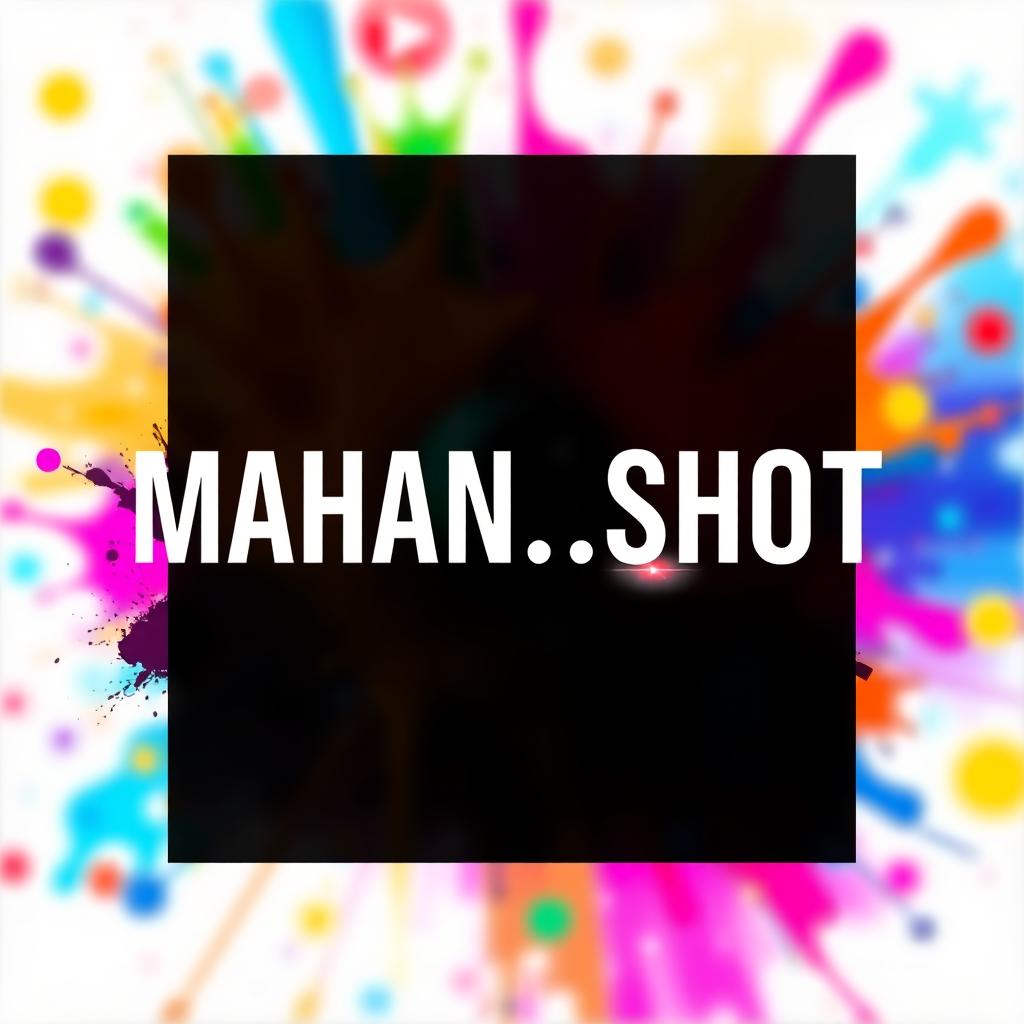 A striking YouTube profile picture featuring an artistic interpretation of the name 'MAHAN