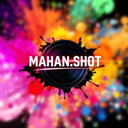 A striking YouTube profile picture featuring an artistic interpretation of the name 'MAHAN