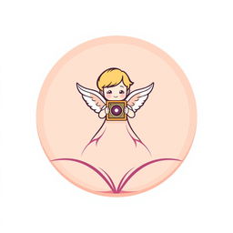 A circular logo specifically designed for the animation industry featuring a unique design