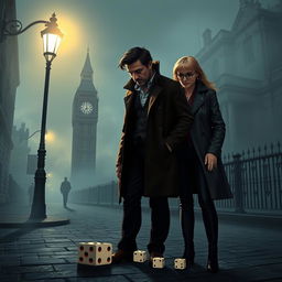 A gripping scene from the detective novel titled 'Alea Iacta Est'