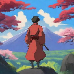 Generate a high-quality digital art image in the style of Studio Ghibli's 'Spirited Away'