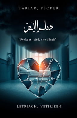 A book cover design for a novel titled 'الألم الفراق' ('The Pain of Separation')