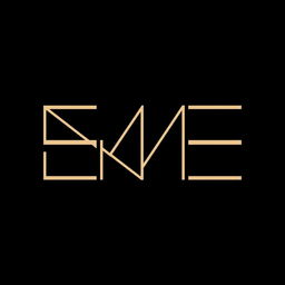 A linear minimalist logo design inspired by the text 'EME'